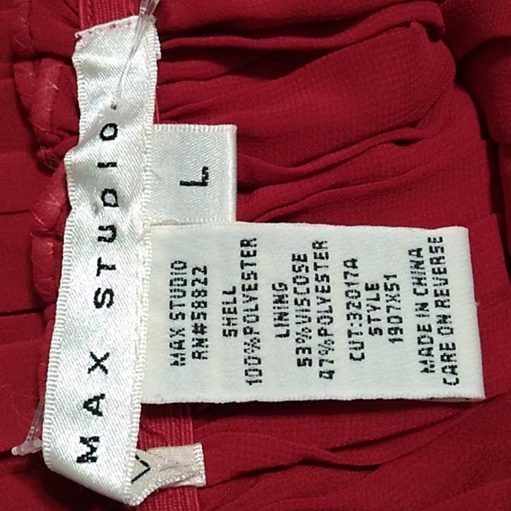 (X-61) SALE! Max Studio Off Shoulder Dress Sz.L Lined - Picture 3 of 7